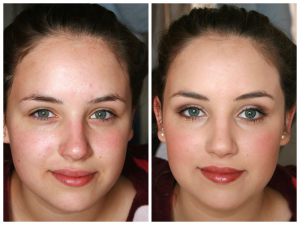 Before and after makeup