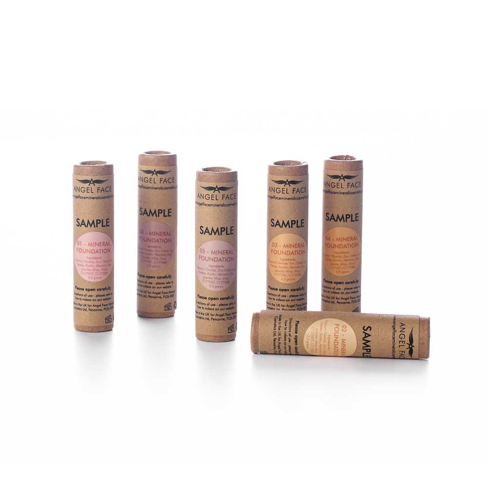 Mineral Foundation Samples - Angel Face Mineral Cosmetics | Penny ...